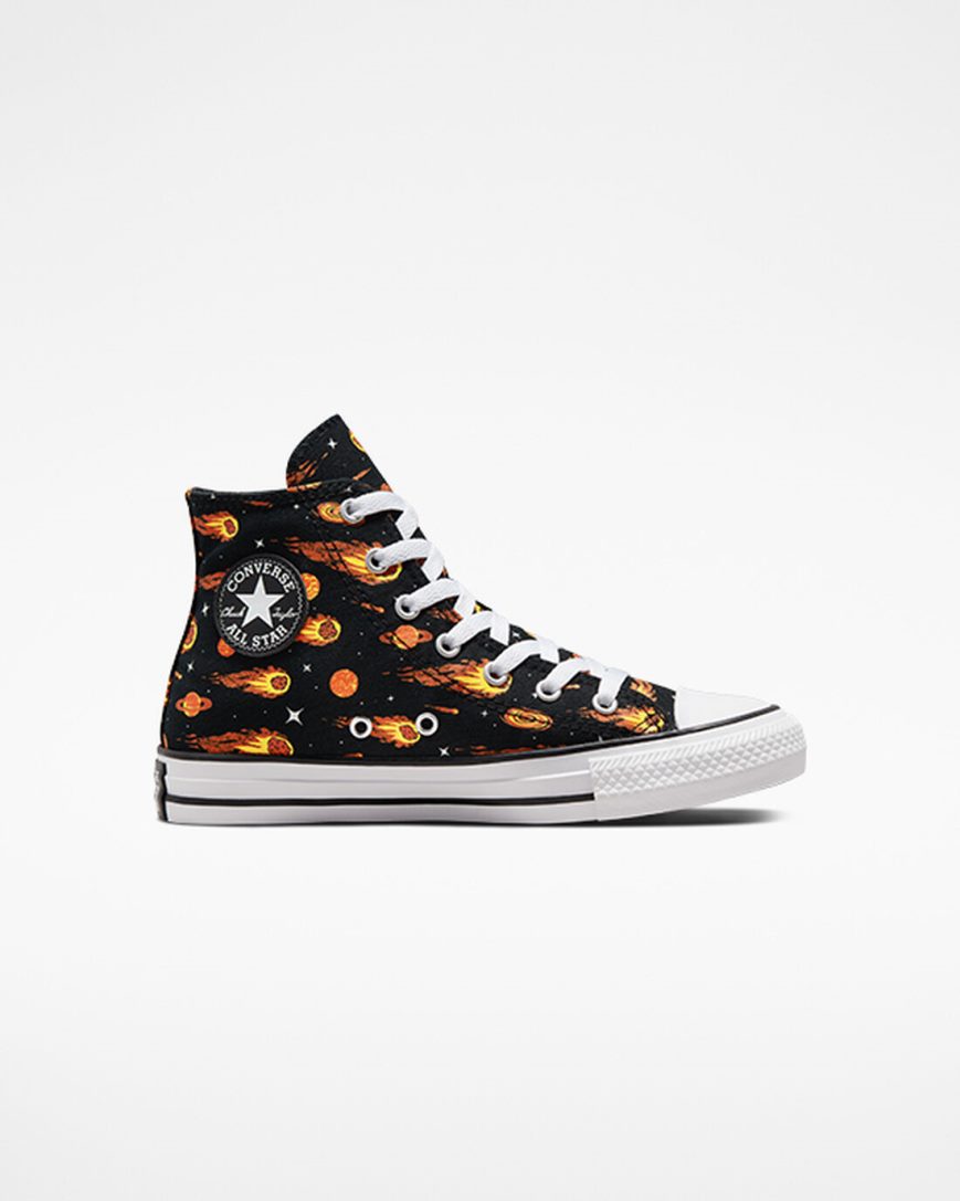 Zapatillas Altas Converse Chuck Taylor All Star Comets Niña Negras Blancas | PE 5WPL0E